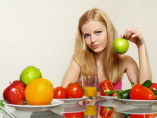 Perdre du poids, incliner dans les légumes